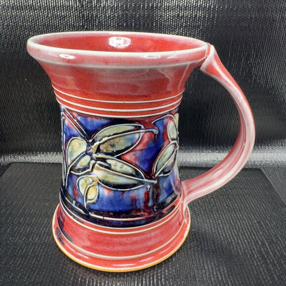 Vintage 2004 Hand Made Studio Art Pottery Large Coffee Mug Cup Artist Signed Mug - Picture 7 of 10